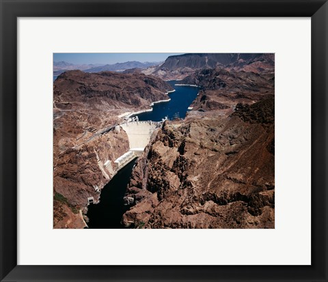 Framed Above Hoover Dam near Boulder City, Nevada Print