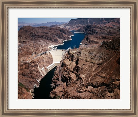 Framed Above Hoover Dam near Boulder City, Nevada Print