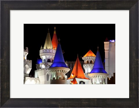 Framed Excalibur Hotel Turets, Las Vegas, Nevada Print