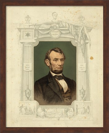 Framed Abraham Lincoln - framed Print