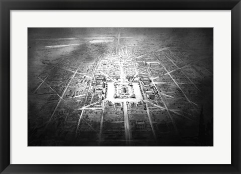 Framed Conceptual drawing for Independence Square, Washington DC Print