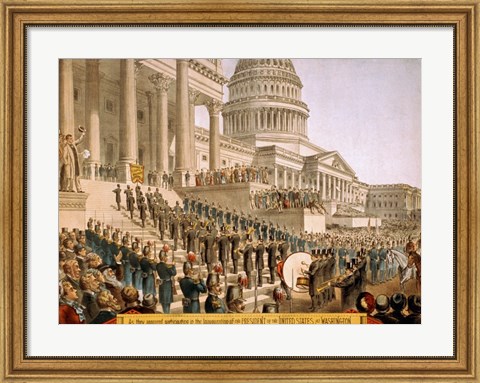 Framed Inauguration at the Capital Print