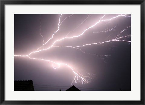 Framed Cloud-to-cloud Lightning Print