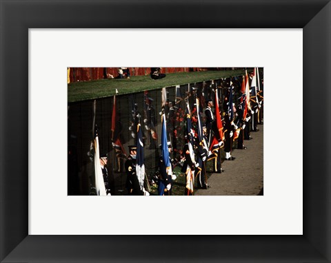 Framed Dedication of Vietnam Veterans Memorial 1982 Print