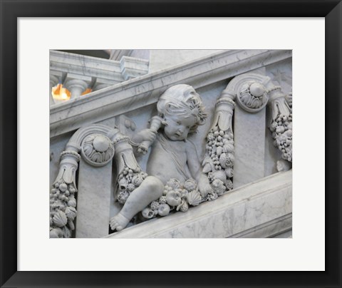 Framed Library of congress architecture detail Print