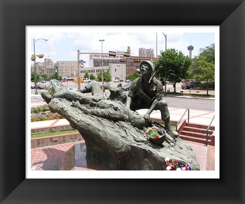 Framed San Antonio Texas Vietnam Veterans Memorial Print