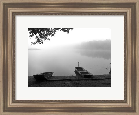 Framed Early Morning Fishing Print