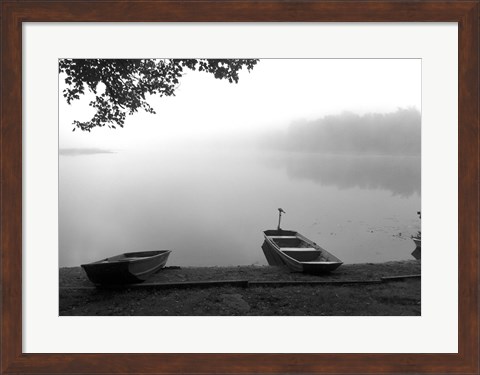 Framed Early Morning Fishing Print