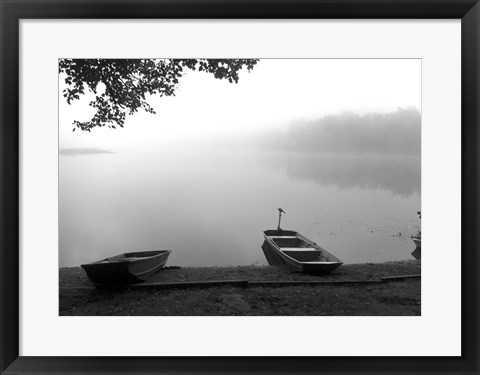 Framed Early Morning Fishing Print