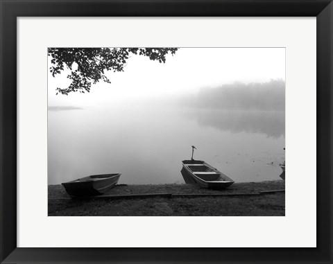 Framed Early Morning Fishing Print