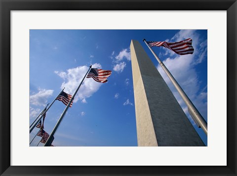 Framed Low angle view of the Washington Monument, Washington, D.C., USA Print