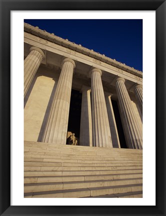 Framed Facade of the Lincoln Memorial, Washington, D.C., USA Print