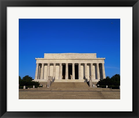 Framed Facade of the Lincoln Memorial, Washington, D.C., USA Print