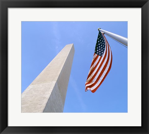 Framed Low angle view of the Washington Monument, Washington, D.C., USA Print