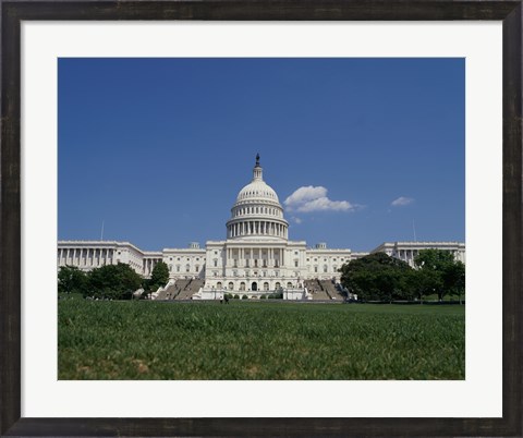 Framed Facade of the Capitol Building, Washington, D.C. Print