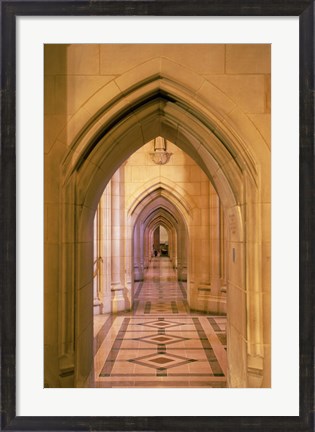 Framed Arched doorways at the National Cathedral, Washington D.C., USA Print