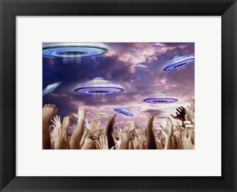 Framed UFOS Print