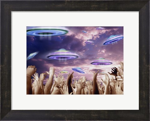 Framed UFOS Print