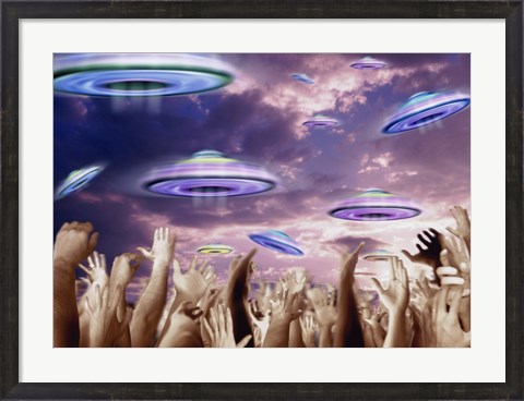 Framed UFOS Print