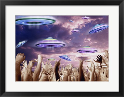 Framed UFOS Print