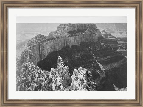 Framed Close-in view of curved cliff, Grand Canyon National Park, Arizona Print