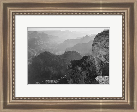 Framed View, looking down, Grand Canyon National Park, Arizona, 1933 Print