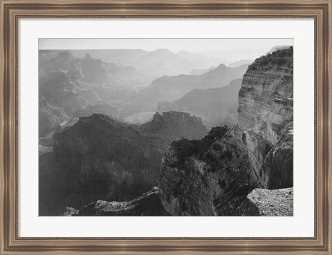 Framed View, looking down, Grand Canyon National Park, Arizona, 1933 Print