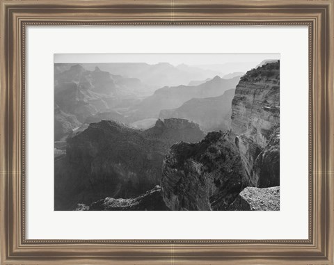 Framed View, looking down, Grand Canyon National Park, Arizona, 1933 Print