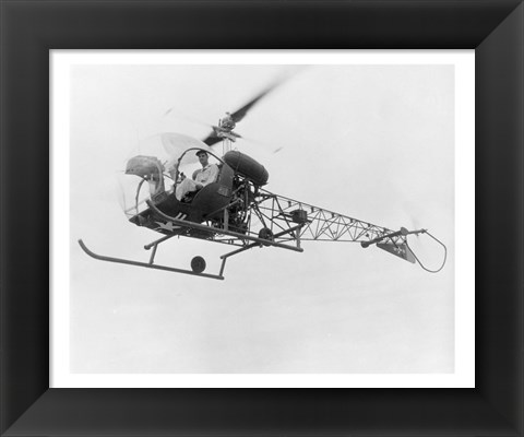 Framed Bell 47-OH-13 Print