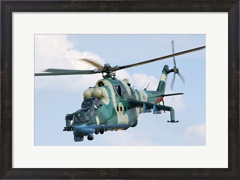 Framed Nigerian Mil Mi-35P Print