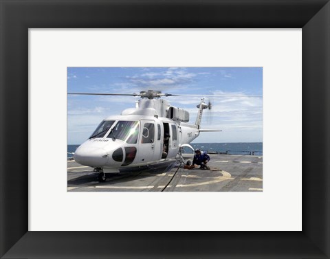 Framed Royal Thai Navy Sikorksy S-76B Print