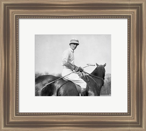 Framed Capt. Leslie Cheape in 1911 Print