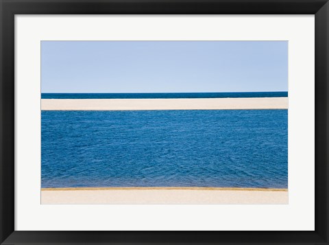 Framed Panoramic view of the sea, Cape Cod, Massachusetts, USA Print