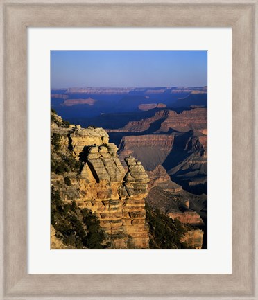 Framed High angle view of rock formations, Grand Canyon National Park, Arizona, USA Print