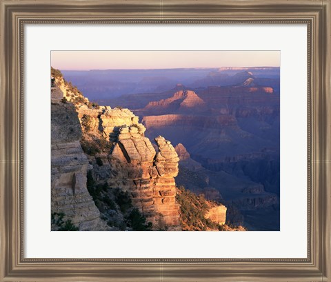 Framed High angle view of rock formations, Grand Canyon National Park, Arizona, USA Print