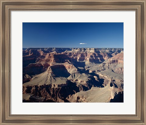 Framed High angle view of a canyon, South Rim, Grand Canyon, Grand Canyon National Park, Arizona, USA Print