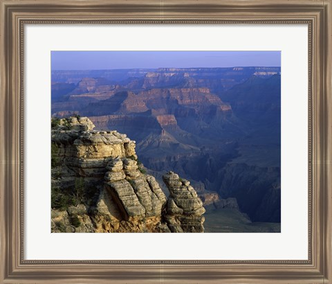 Framed High angle view of rock formation, Grand Canyon National Park, Arizona, USA Print