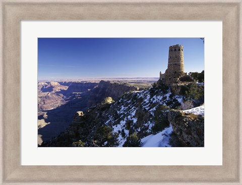 Framed Ruin of an old building on a cliff, Grand Canyon National Park, Arizona, USA Print