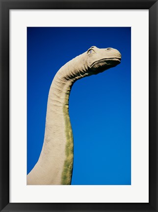 Framed High section view of a statue of a dinosaur, Palm Springs, California, USA Print