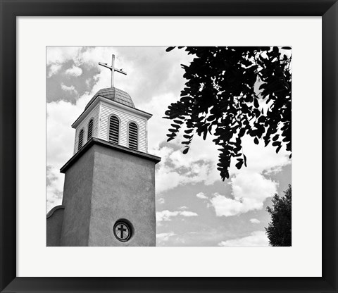 Framed Church of Los Cerrillos Print