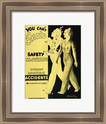 Framed Safety Clothing Print