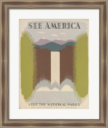 Framed See America Visit the National Parks Print