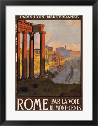 Framed Rome Vintage Travel Print