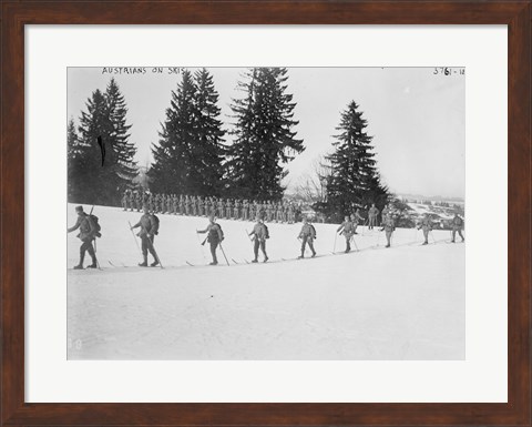 Framed Austrians on Skis Print