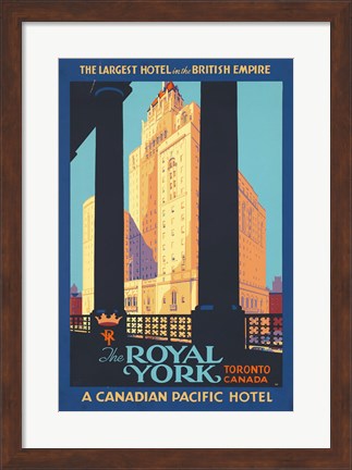 Framed Royal York Poster Print