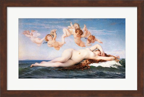 Framed 1863 Alexandre Cabanel - The Birth of Venus Print