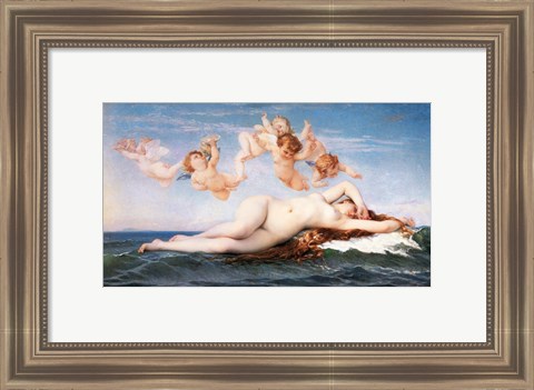 Framed 1863 Alexandre Cabanel - The Birth of Venus Print