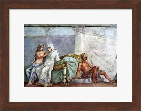 Framed Aphrodite, Braut and Dionysos Print