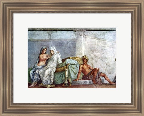 Framed Aphrodite, Braut and Dionysos Print