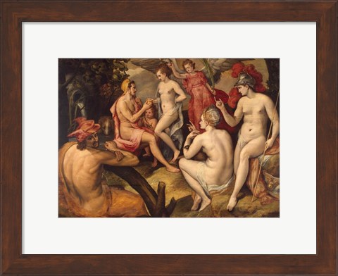 Framed Frans Floris - The Judgment of Paris - Aphrodite Print